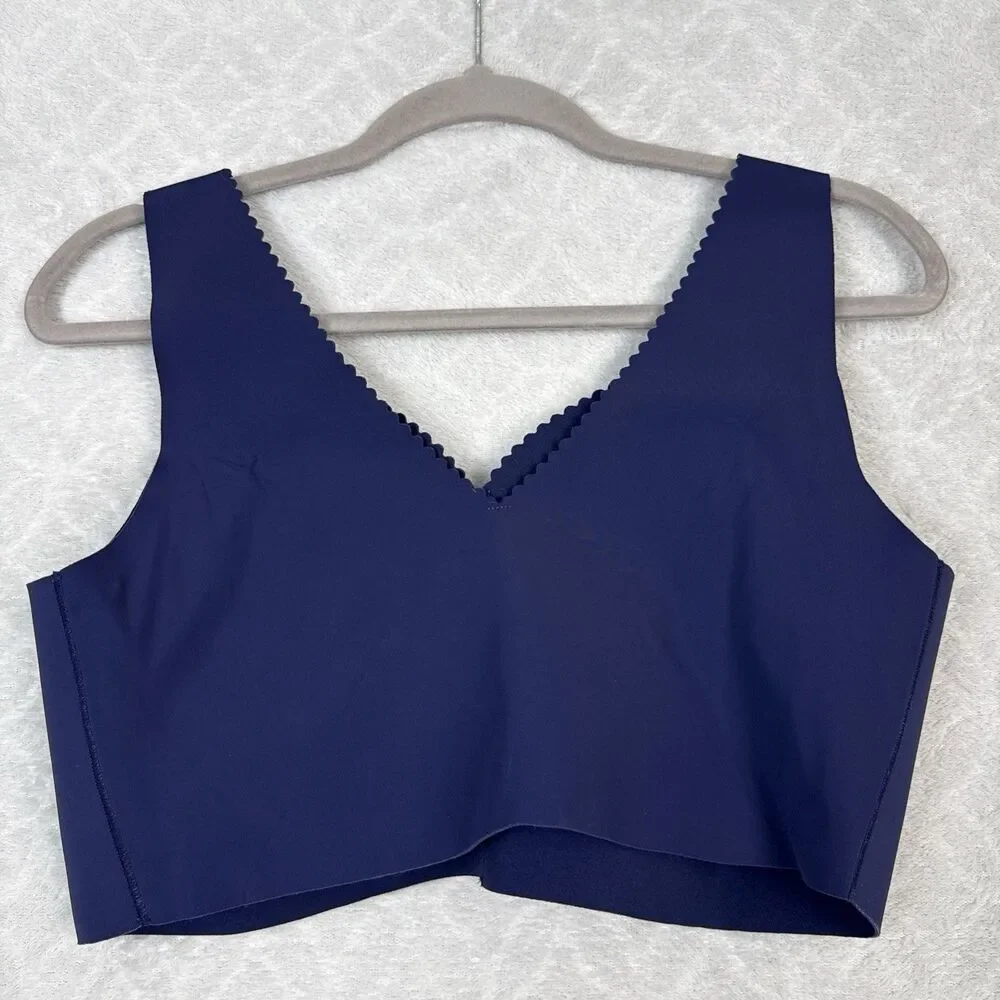 Evelyn & Bobbie Evelyn Bra 2XL Midnight Blue Seamless Wirefree Ultra-Lift Comfy - Picture 7 of 10